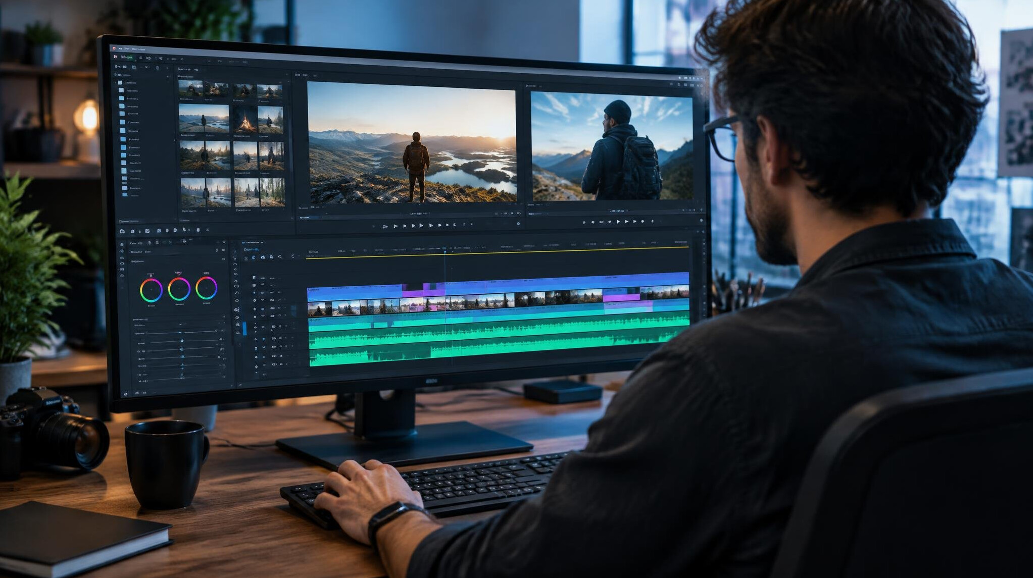 video editing software interface