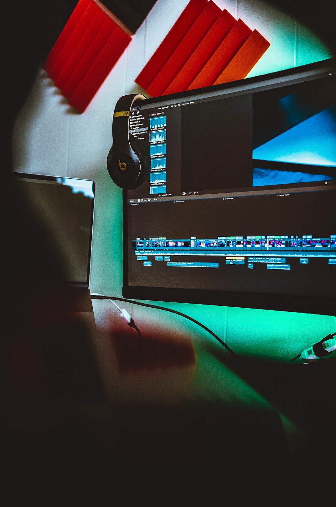 film editing workstation