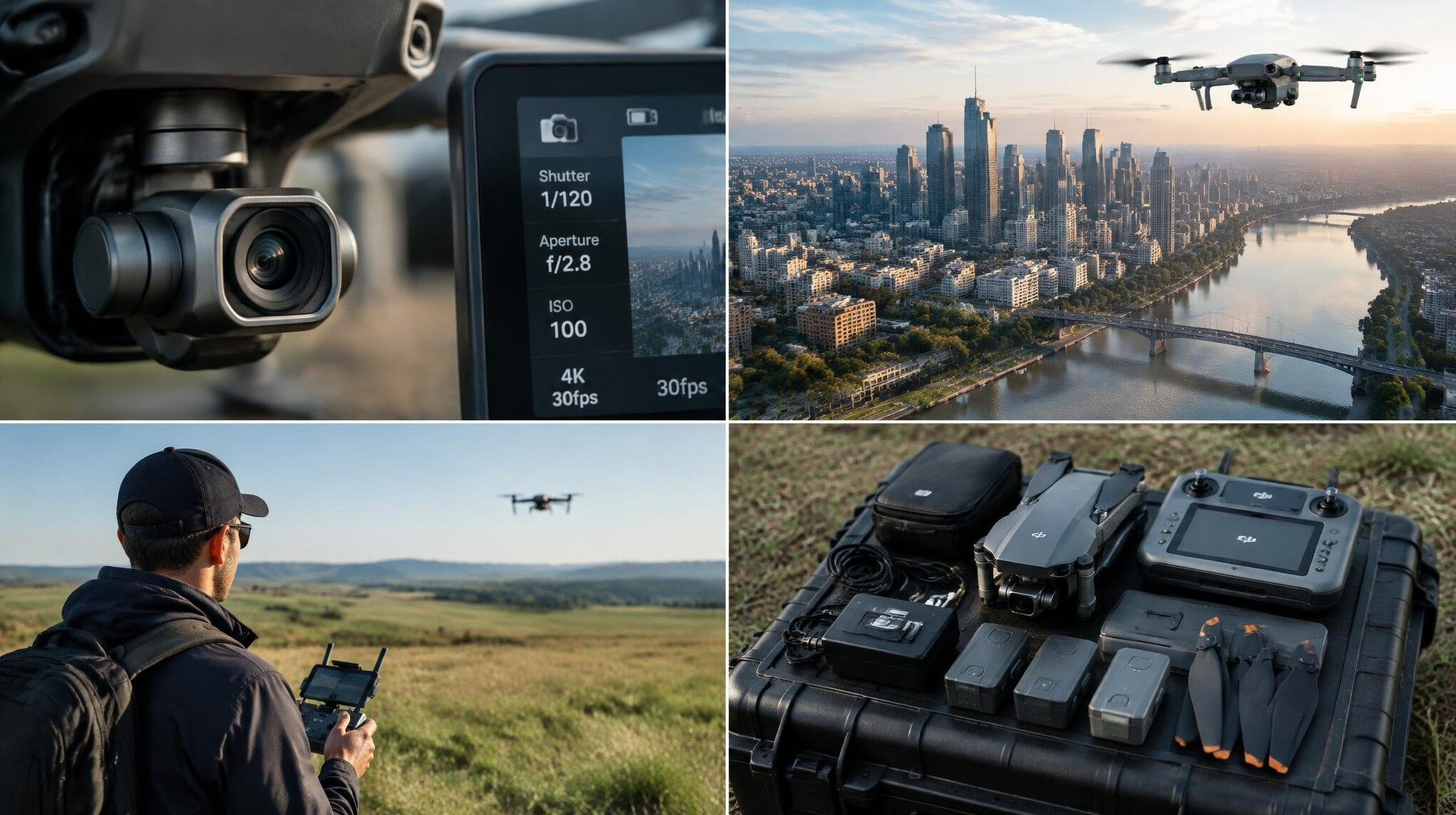 drone camera settings close up