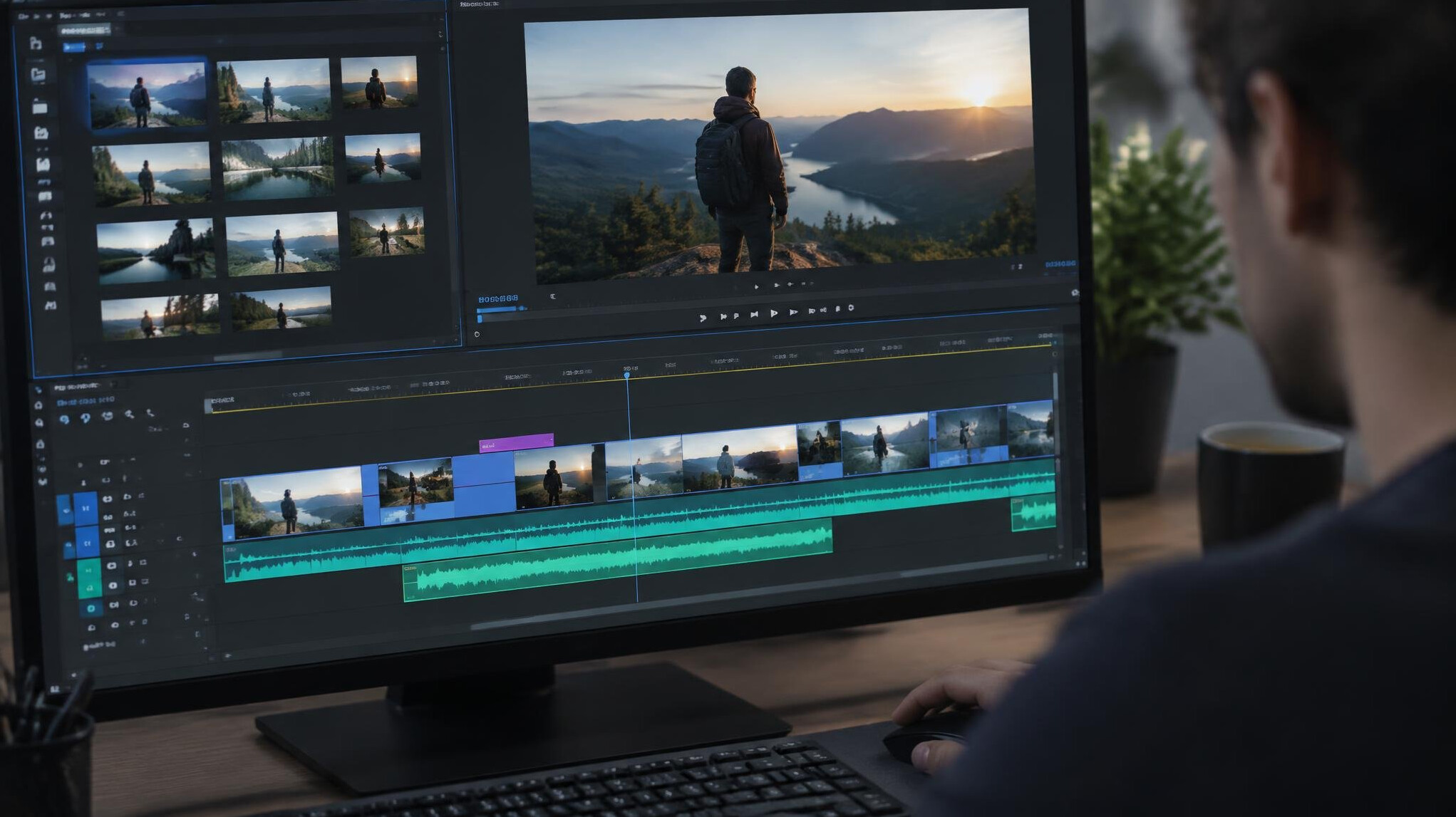 video editing software screen
